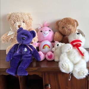 Colorful Plush Teddy Bear Collection